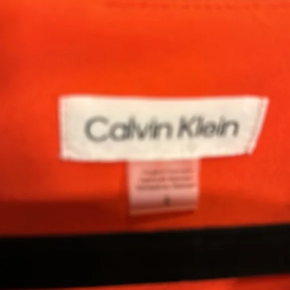 Calvin Klein Sleeveless Jumpsuit Size 8 Orange/Red poppy color - Picture 6 of 8